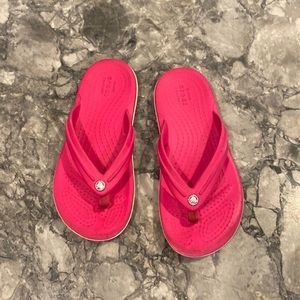 Girls Croc flip flops